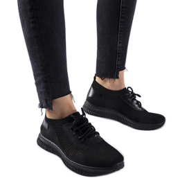 Sneakers Pierantonio traforate nere nero