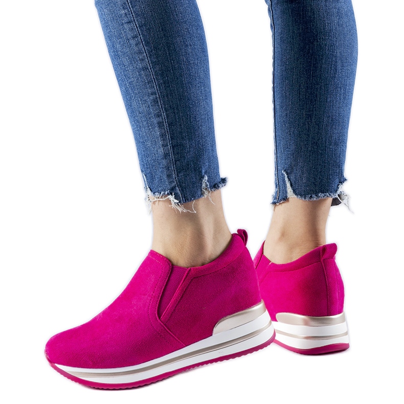 Sneakers con zeppa Alquippa rosa