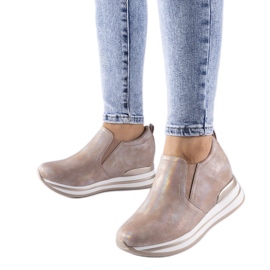 Sneakers con zeppa Alquippa rosa chiaro
