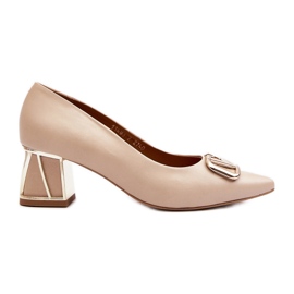 Décolleté Eleganti Con Decorazione Laura Messi 2740 Beige