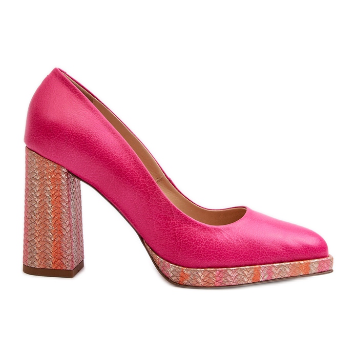 Laura Messi 2746 Décolleté rosa con tacco alto