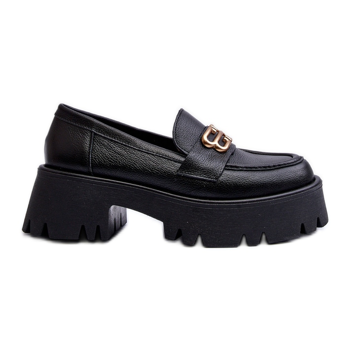 Zazoo 20164 Mocassini da Donna in Pelle Naturale, Nero