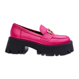 Zazoo 20164 Mocassini da Donna Realizzati in Pelle Naturale Fucsia rosa