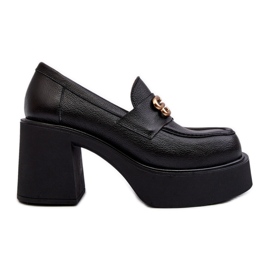 Zazoo 20170 Scarpe da Donna in Pelle con Tacco Alto, Nere nero