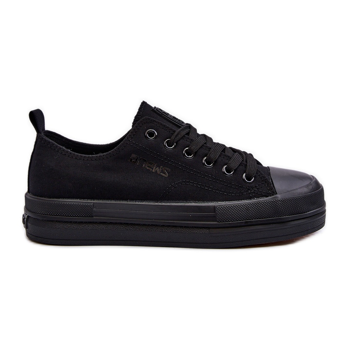 Sneakers da donna in tessuto nero Staneva