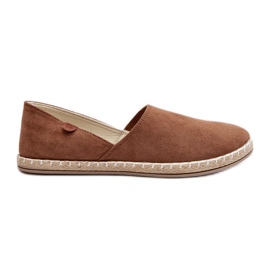 Espadrillas da donna in pelle scamosciata Marrone Vulcano