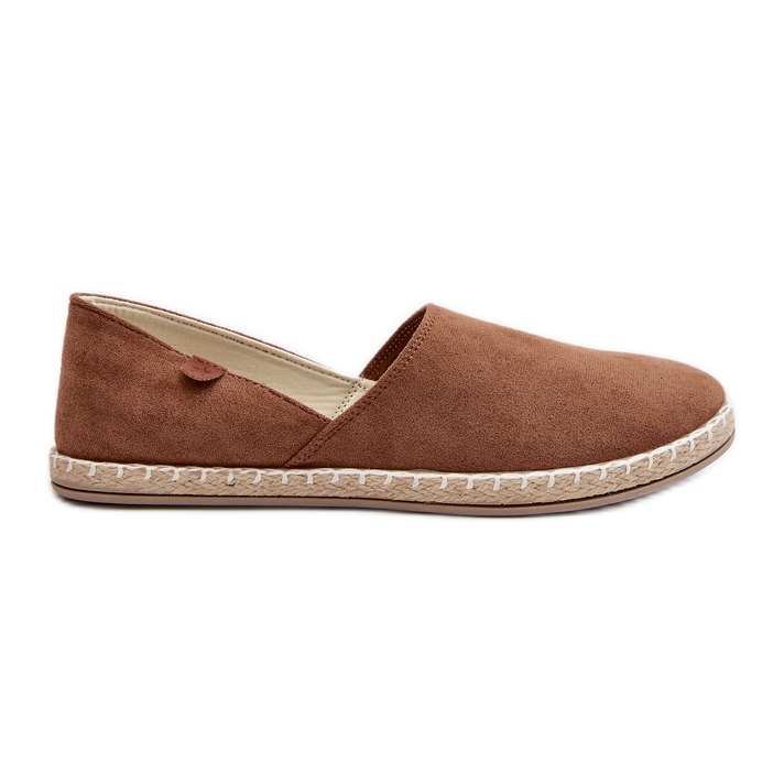 Espadrillas da donna in pelle scamosciata Marrone Vulcano