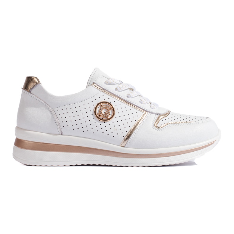 Scarpe sportive in pelle bianca