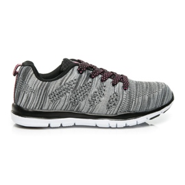 American Club Scarpe sportive a righe grigio