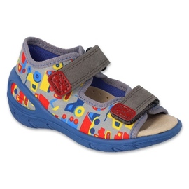 Sandali da bambino Befado con inserto in similpelle 063P008 grigio