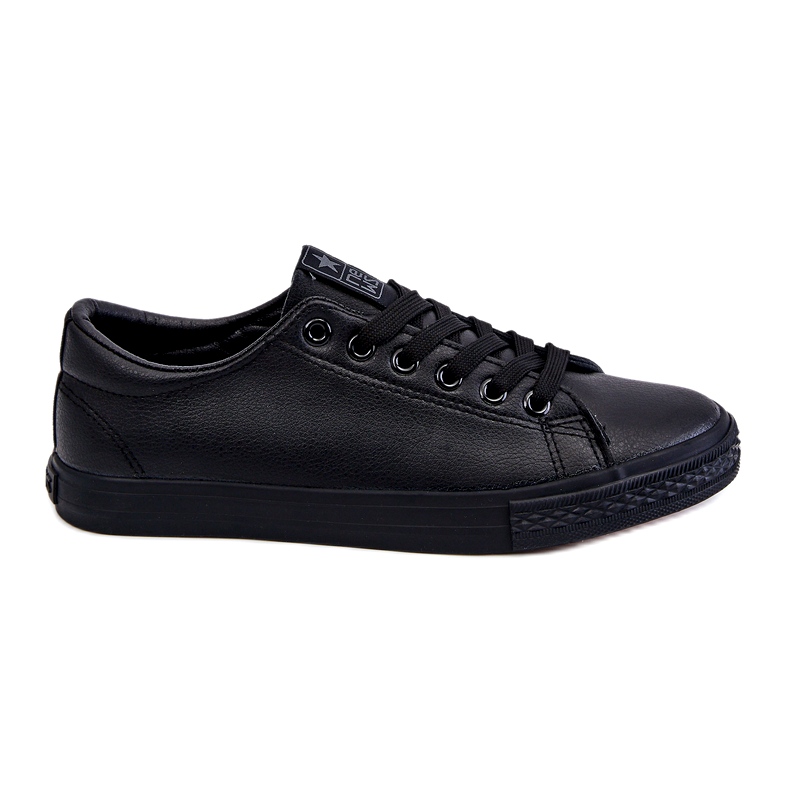 News Sneaker nere classiche in pelle in pelle da donna nero