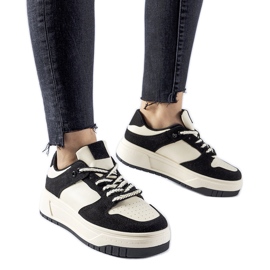Sneakers nere sulla piattaforma Crim nero