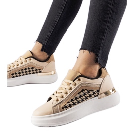 Sneakers beige con brillantini Briercliff