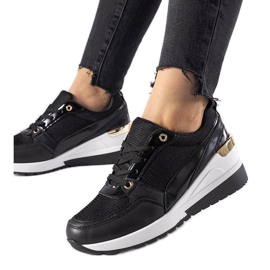 Sneakers con zeppa Gauvin nere nero