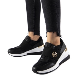 Sneakers con zeppa slip-on Salida nere nero