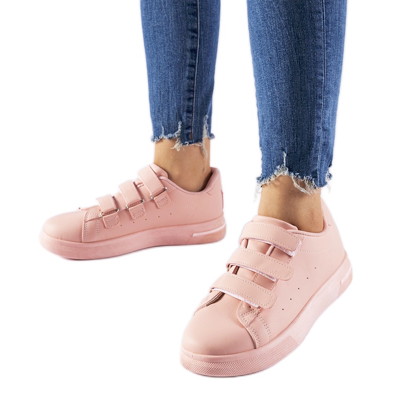 Sneakers Paré rosa con chiusura in velcro