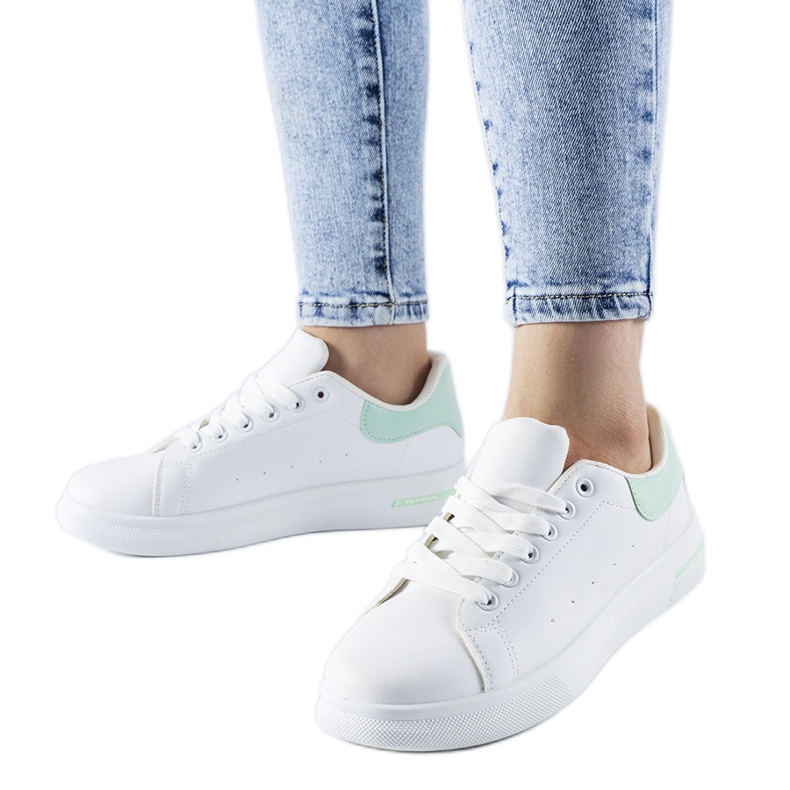 Scarpe da ginnastica Leland bianche e verdi bianca