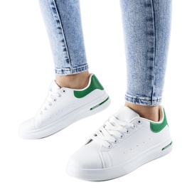 Scarpe da ginnastica Leland bianche e verdi bianca