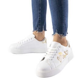 Sneakers bianche sulla piattaforma Montclair bianco