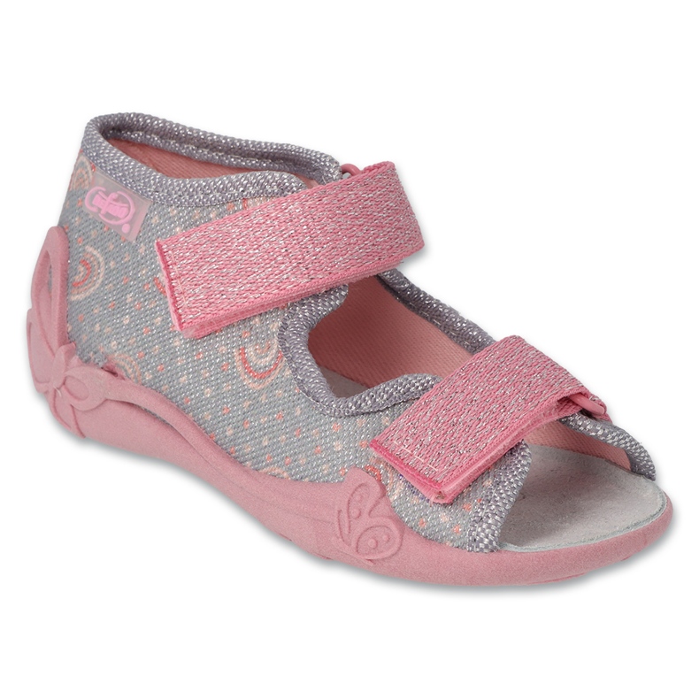 Sandali da bambino Befado con inserto in pelle 342P056, grigio
