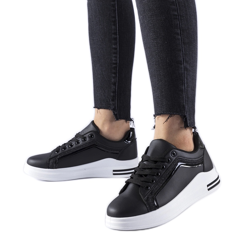 Scarpe da ginnastica nere con plateau Mayfield nero