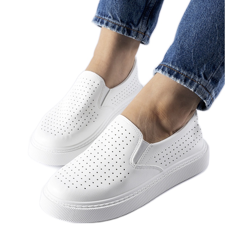 Sneakers Fulda bianche traforate bianca