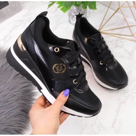EVento W EVE274A scarpe con zeppa, nere nero