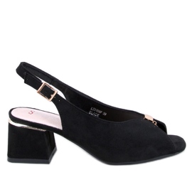 Seastar Sandali Vandell neri con tacco alto nero