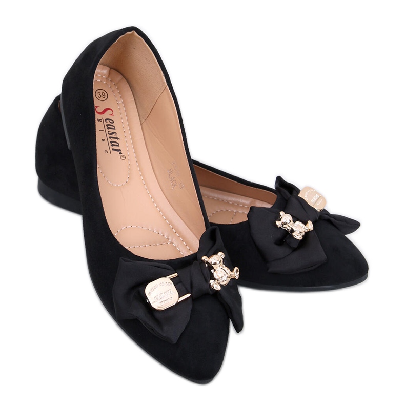 Bonnies Ballerine nere con orsetto nero