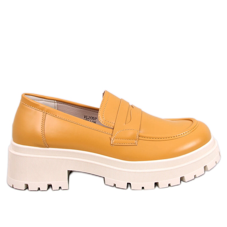 Mocassini Dench con plateau gialli giallo