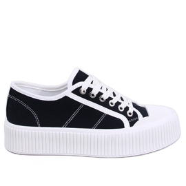 Sneakers da donna sulla piattaforma Dors Black nero
