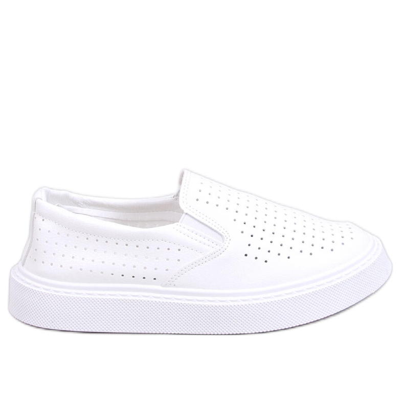 Towns Sneaker slip-on bianche traforate bianca