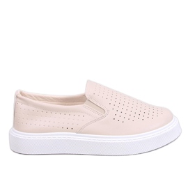 Towns Sneakers slip-on beige traforate