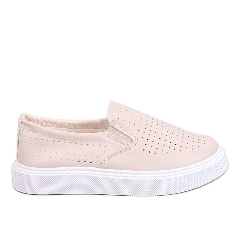 Towns Sneakers slip-on beige traforate