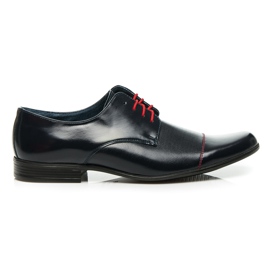 Lucca Scarpe in pelle eleganti grigio blu