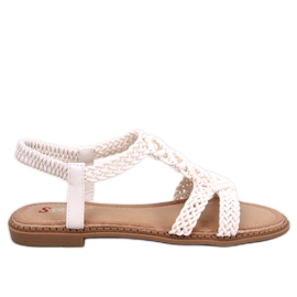 Sandali con stringhe boho Beige Ashes