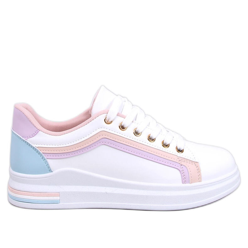 Ateer Sneakers rosa da donna bianca