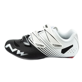 Scarpe da ciclismo Northwave Torpedo 3S 80141004 51 bianche e nere bianco