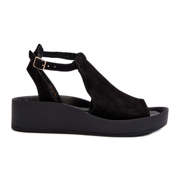 Zazoo 2914 Sandali da Donna Camoscio Nero