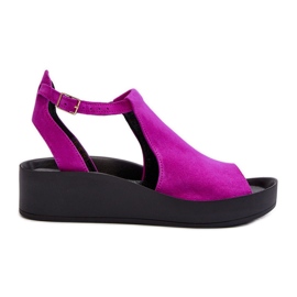 Zazoo 2914 Sandali da Donna Camoscio Fucsia rosa