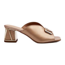 Infradito Eleganti da Donna con Tacco Alto Laura Messi 2771 Oro d'oro