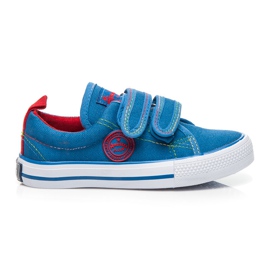 American Club Sneakers sportive con velcro blu