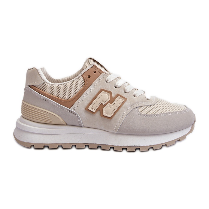 Scarpe Sportive Sneakers Beige da Donna Alettesa
