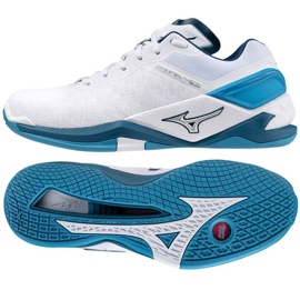 Scarpe da pallamano Mizuno Wave Stealth Neo M X1GA200086 bianco