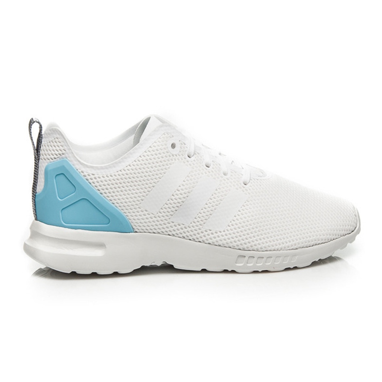 Adidas Zx Flux Adv Liscio bianca blu