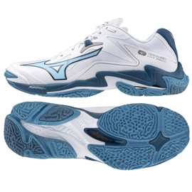 Scarpe da pallavolo Mizuno Wave Lightning Z8 M V1GA240021 bianco