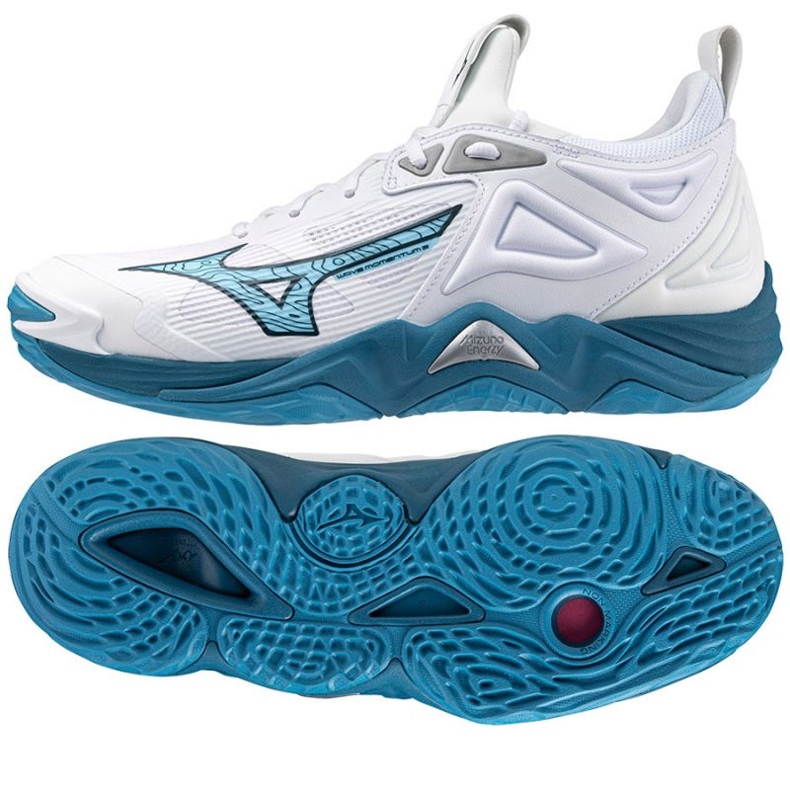 Scarpe da pallavolo Mizuno Wave Momentum 3 M V1GA231221 bianca