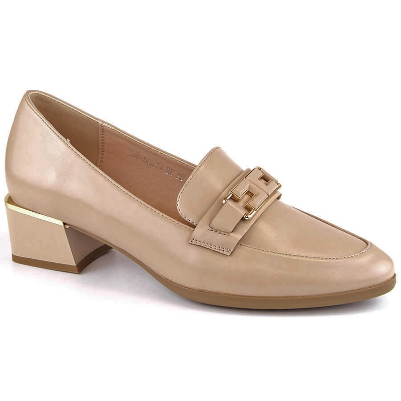 Scarpe basse da donna beige Vinceza 58274