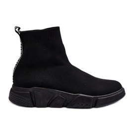 Scarpe Sportive da Donna con Calzino Zirila Nero