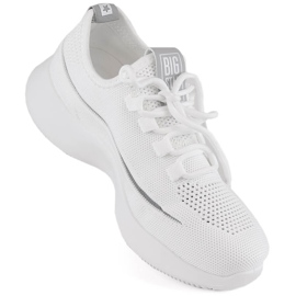 Scarpe sportive slip-on traforate, Big Star bianche NN274662 bianca